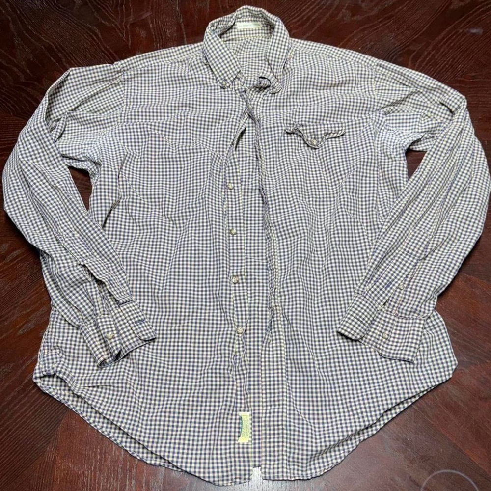 Men's Checkered Button Up Long Sleeve